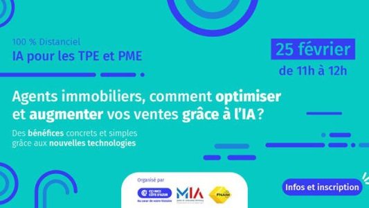 Webinaire distantiel : Agents immobiliers, découvrez comment l'IA transforme votre métier