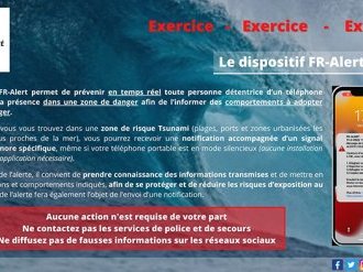 Reporté - Risque tsunami : Test grandeur nature du dispositif FR-Alert avec neuf départements méditerranéens le 3 novembre 