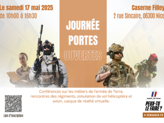 Plongez dans l'univers militaire : participez à la Journée Portes Ouvertes du CIRFA Terre de Nice !
