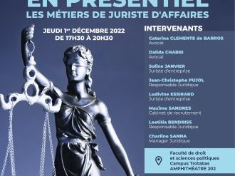 Table ronde AFJE/ANEJA : "Les métiers de Juriste d'Affaires" le 1er décembre