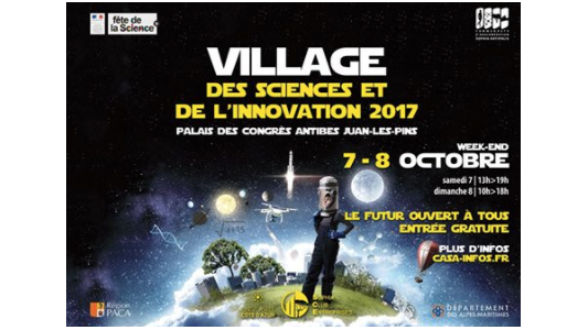 Le Village des Sciences et de l'Innovation revient les 7 et 8 octobre 2017 !