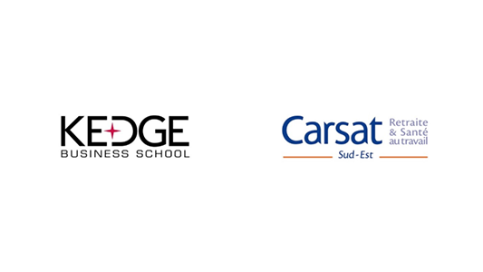 KEDGE et la Caisse d'Assurance Retraite et de la Santé au Travail (Carsat) Sud-Est signent un partenariat de portée nationale sur la qualité de vie au travail