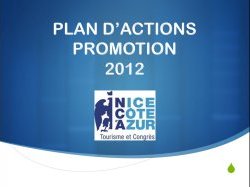 OTCN : Plan d'Actions Promotion 2012