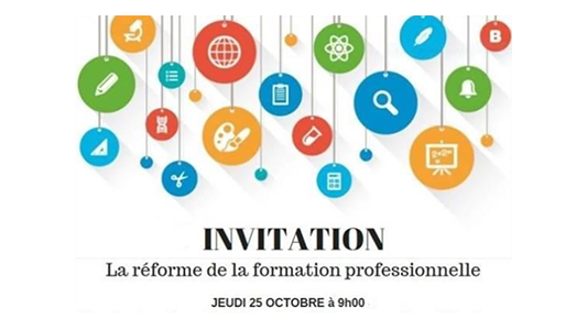 L'UPE06 organise une matinée sur le thème de la "Réforme de la formation professionnelle : un Big Bang des enjeux … et des procédures ?"