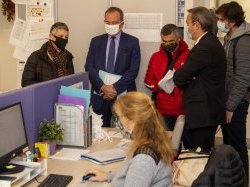 Le préfet du Var en visite au SIAO 115