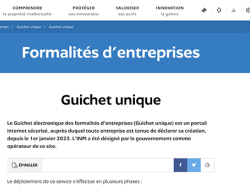 Guichet unique des formalités d'entreprises : attention fin de la procédure de continuité le 31 décembre
