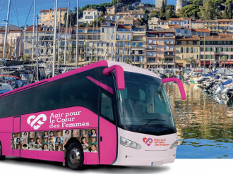 Le Bus du Coeur des Femmes donne le coup d'envoi de sa tournée nationale 2024 à Cannes le 20 mars