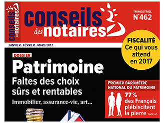 Le Magazine Conseils des Notaires publie le 1er Baromètre national du Patrimoine