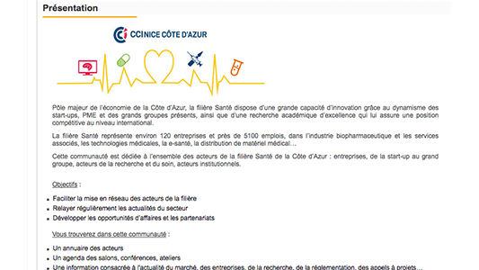 Filière santé Côte d'Azur : très en forme !