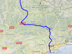 Début des travaux de la rive droite du Var