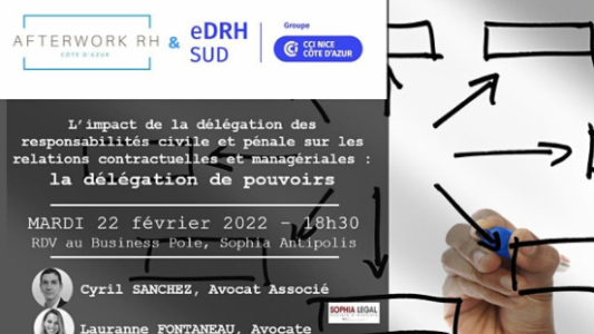 AfterWork RH Côte d'Azur : "La délégation de pouvoirs"