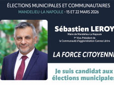 Sébastien Leroy annonce sa candidature aux municipales à Mandelieu-La Napoule