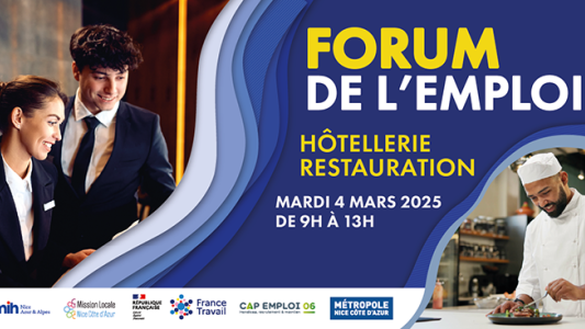4e Forum de l'emploi Hôtellerie Restauration à Nice : plus de 1 200 postes à pourvoir 