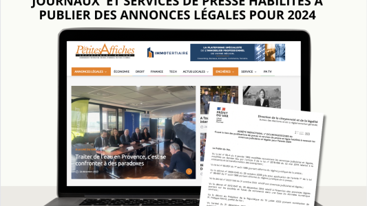 Département du Var : Journaux et services de presse en ligne habilités à publier des annonces légales en 2024