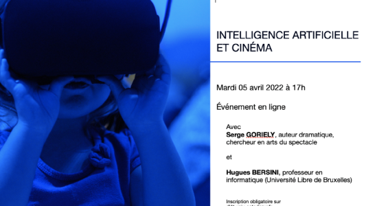 Webinaire DL4T : "Intelligence artificielle et cinéma" le 5 avril