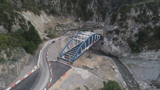 Travaux post tempête Alex : l'innovation au service de la reconstruction des ponts de la Roya