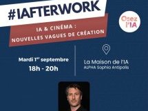 L'IA va-t-elle révolutionner le cinéma ? Débat et démonstrations à Sophia Antipolis le 1er septembre