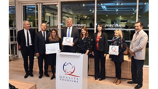 Remise de la Marque Qualité Tourisme au Printemps Polygone Riviera