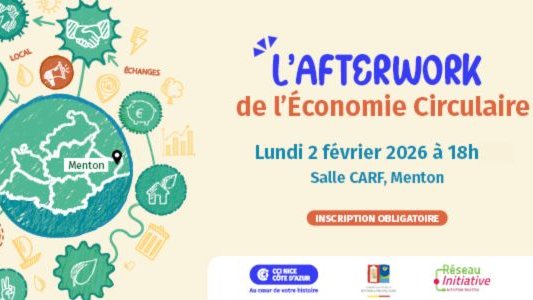 Menton : afterwork dédié aux opportunités de l'économie circulaire pour les entreprises le 2 février