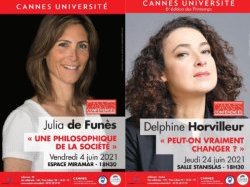  Julia de Funès et Delphine Horvilleur invitées de Cannes Université 