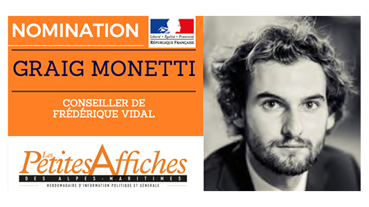 Graig Monetti conseiller de Frédérique Vidal
