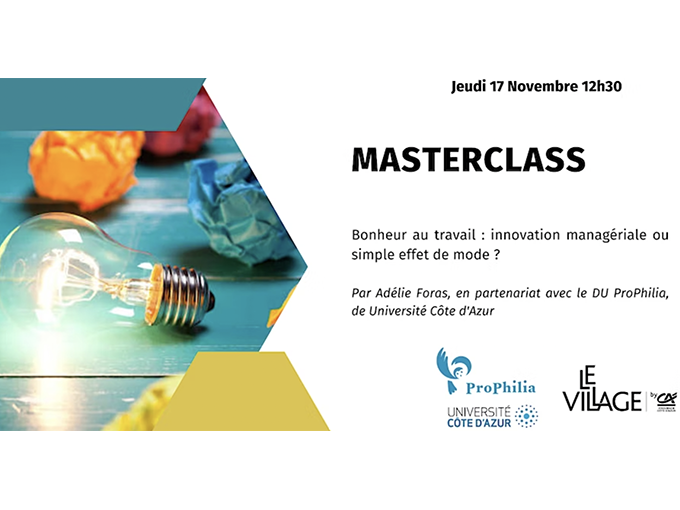 Masterclass : "Bonheur au