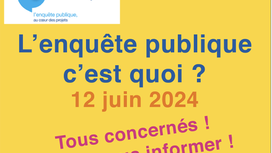 Pour tout savoir sur l'enquête publique, venez rencontrer les commissaires enquêteurs des Alpes-Maritimes le 12 juin à Saint-Blaise