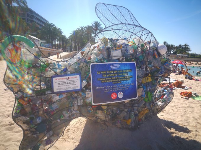 Un poisson géant à Cannes