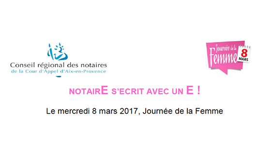 NotairE s'écrit avec un E !