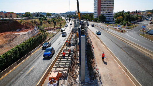 Le chantier de l'élargissement de A50/A57 se poursuit