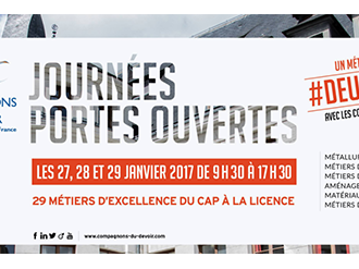 Les Compagnons du Devoir ouvrent leurs portes du 27 au 29 janvier 2017