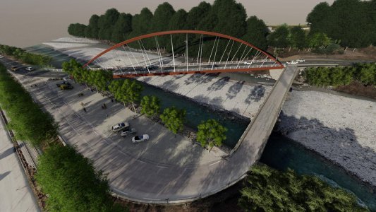 Le futur pont de La Trinité sera un ouvrage de type Bow-String 