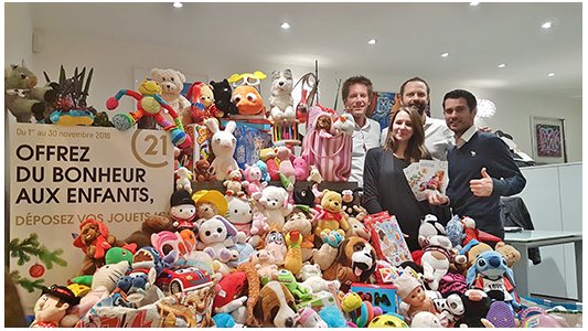 Collecte de jouets CENTURY 21 : plus de 4 500 jouets récoltés au profit du Secours Populaire 06
