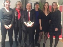 T'Plus Alpes Maritimes, lauréate du Trophée RSE l'intérim en action, dans la catégorie Pratique RH