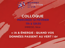 Colloque "IA et Énergie : Quand vos données passent au vert !" le 12 février