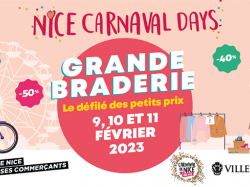 Carnaval Days : La Ville de Nice organise la 5e édition de sa grande braderie 