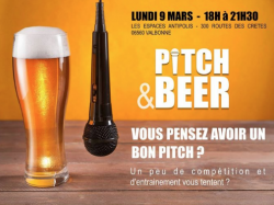 3° Pitch & Beer le lundi 9 mars à Sophia !
