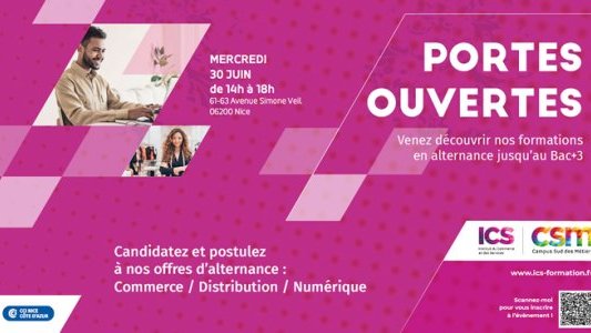  Journée Portes Ouvertes en présentiel le 30 Juin à l'ICS (Institut de Formation Commerce et Services)