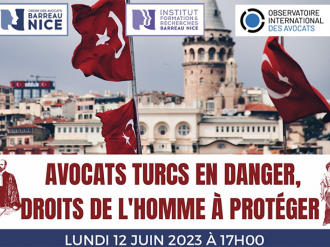 Formation Barreau de Nice : "la place des avocats en Turquie"