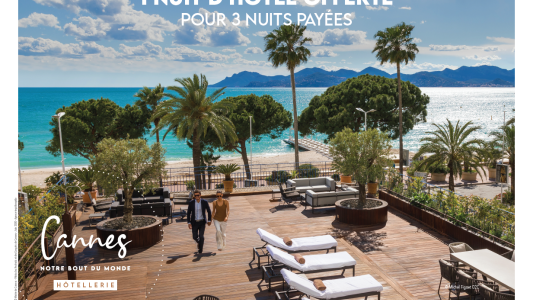 Relance : Cannes propose une offre hôtelière inédite,1 nuit offerte pour 3 nuits achetées ! 