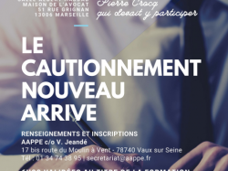 Colloque national AAPPE : "Le cautionnement nouveau arrive" à Marseille le 18 octobre