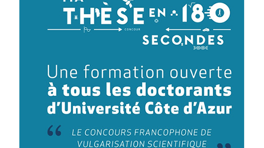Avis aux doctorants : Ouverture des inscriptions à la formation MT180 Edition 2019 à l'Université Nice Côte d'Azur
