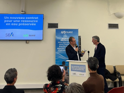 Nouveau contrat de service public de l'eau potable : Le SIEVI et SUEZ s'engagent pour préserver l'eau et optimiser la consommation