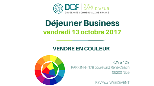 Prochain déjeuner Business DCF 06 le 13.10 : « Vendre en couleur » ?