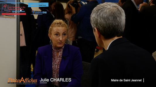 Salon des maires A-M 2022 - Interview de Julie Charles