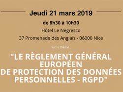 Café de l'audit de la CRCC Aix-Bastia sur le RGPD au Negresco le 21 mars !