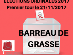 Barreau de Grasse : résultats du 1er tour des élections ordinales