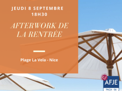 Afterwork de rentrée du bureau de l'AFJE de Nice 