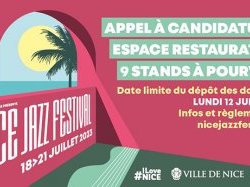 Nice Jazz Festival : derniers jours pour répondre à appel à candidature pour 9 espaces restauration