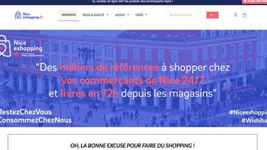 nice-eshopping.fr, le site web de commerce virtuel de la Ville de Nice pour aider les commerçants niçois à vendre leurs produits 